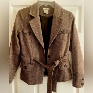 Vintage Forever belted blazer,Wool blend . Size M